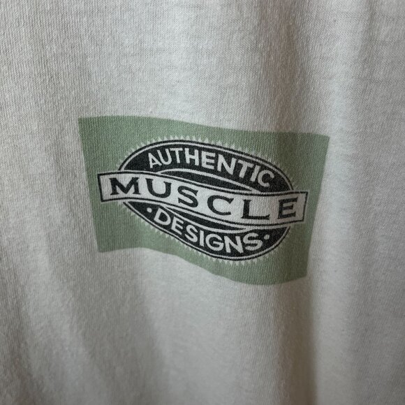 Vintage 90s Going for the Big Bucks T Shirt Cream Large L USA Single Stitch - Picture 10 of 16